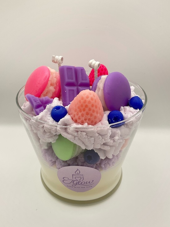 Other - 🕯️🍓Strawberry Açaí Dessert Style Candle 🍦🍨